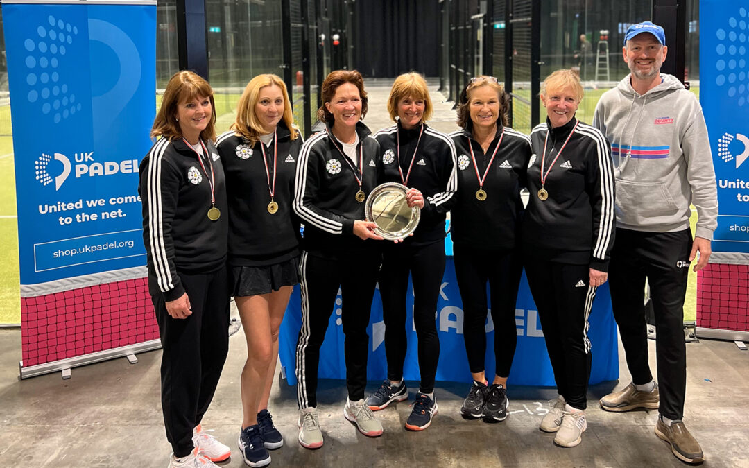 Congratulations to the Ladies UK Padel over 50s County Champions – Yorkshire!